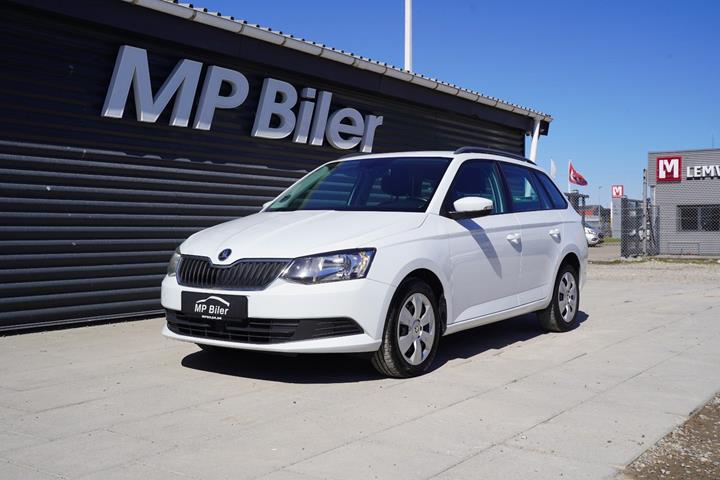 Hvid Skoda Fabia fra 2018