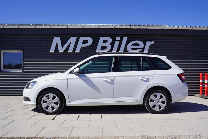 Hvid Skoda Fabia fra 2018