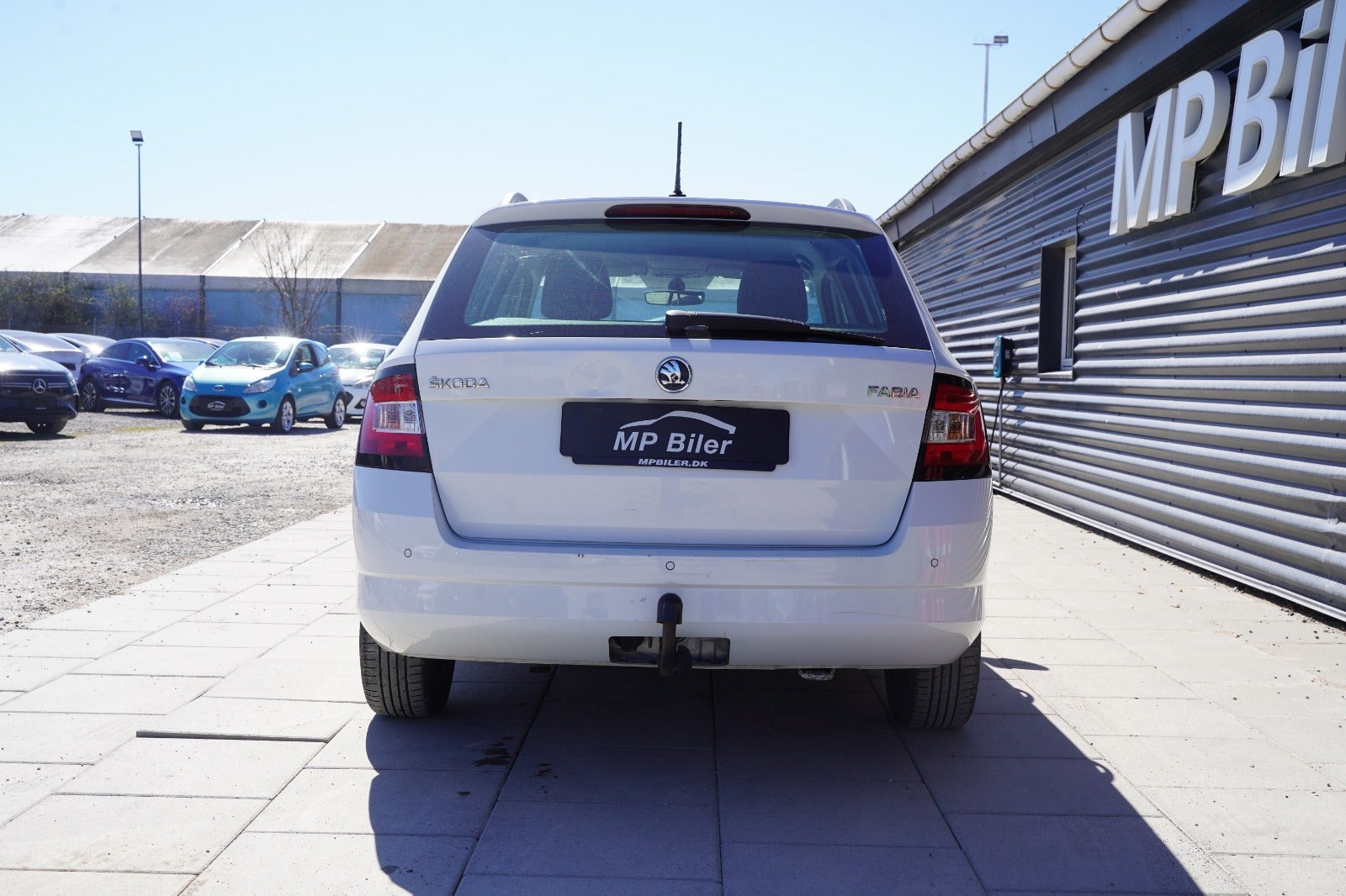 Hvid Skoda Fabia fra 2018