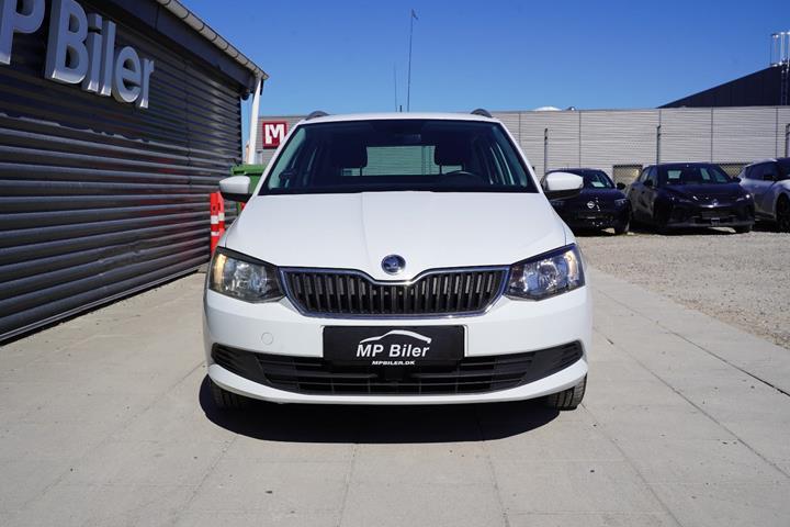 Hvid Skoda Fabia fra 2018