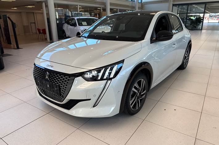Hvid Peugeot e-208 fra 2022