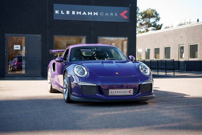 Lilla Porsche 911 GT3 RS fra 2015 set udefra