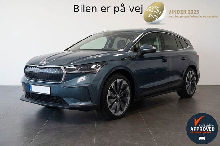 Grå Skoda Enyaq fra 2021