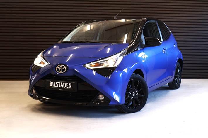 Blå Toyota Aygo fra 2020
