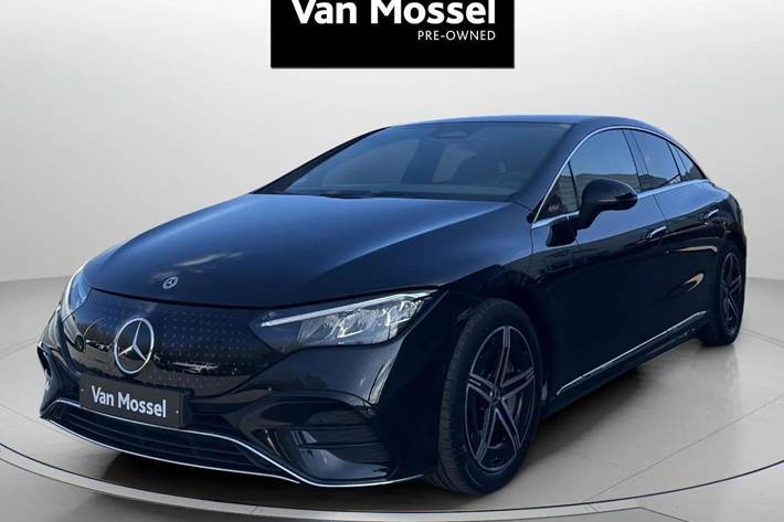 Sort Mercedes EQE350 fra 2023