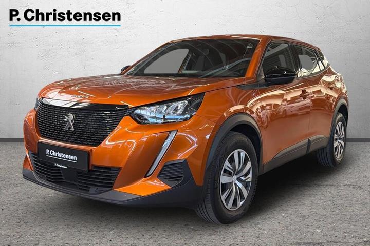 Orange Peugeot 2008 fra 2023 set udefra