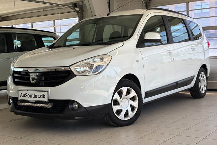 Hvid Dacia Lodgy fra 2016 set udefra