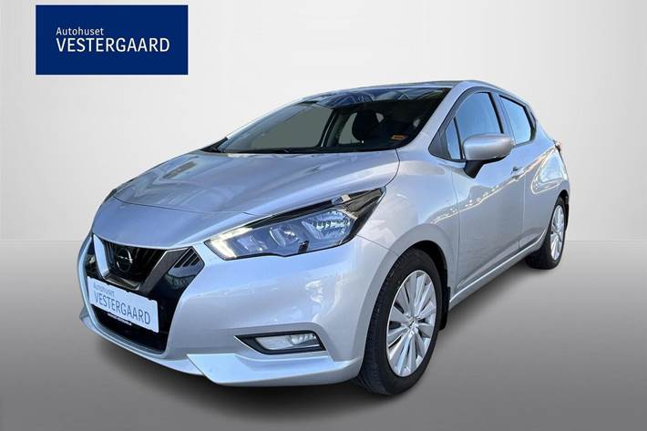 Sølv Nissan Micra fra 2021
