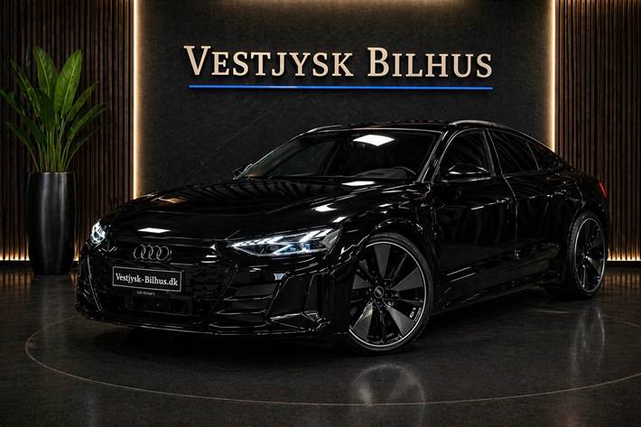 Sort Audi e-tron GT fra 2022 set udefra