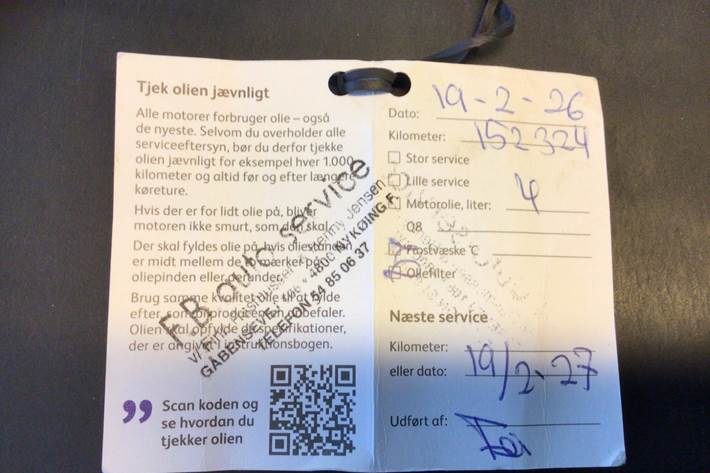 Hvid VW Polo fra 2016