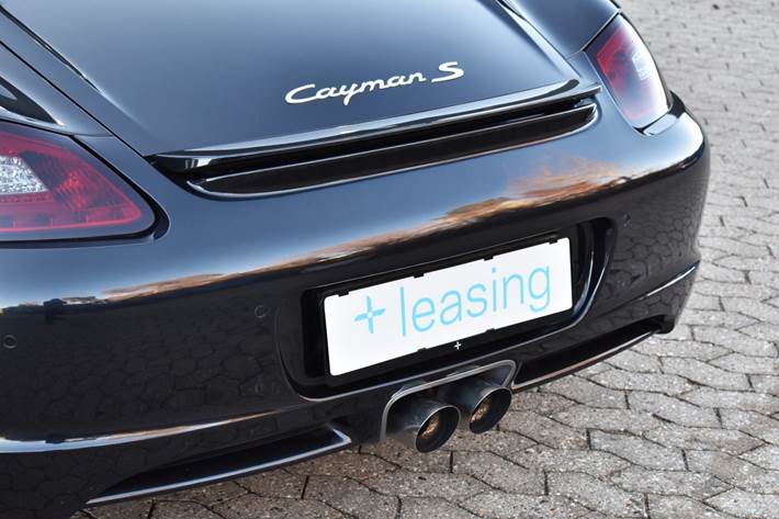 Sort Porsche Cayman S fra 2007