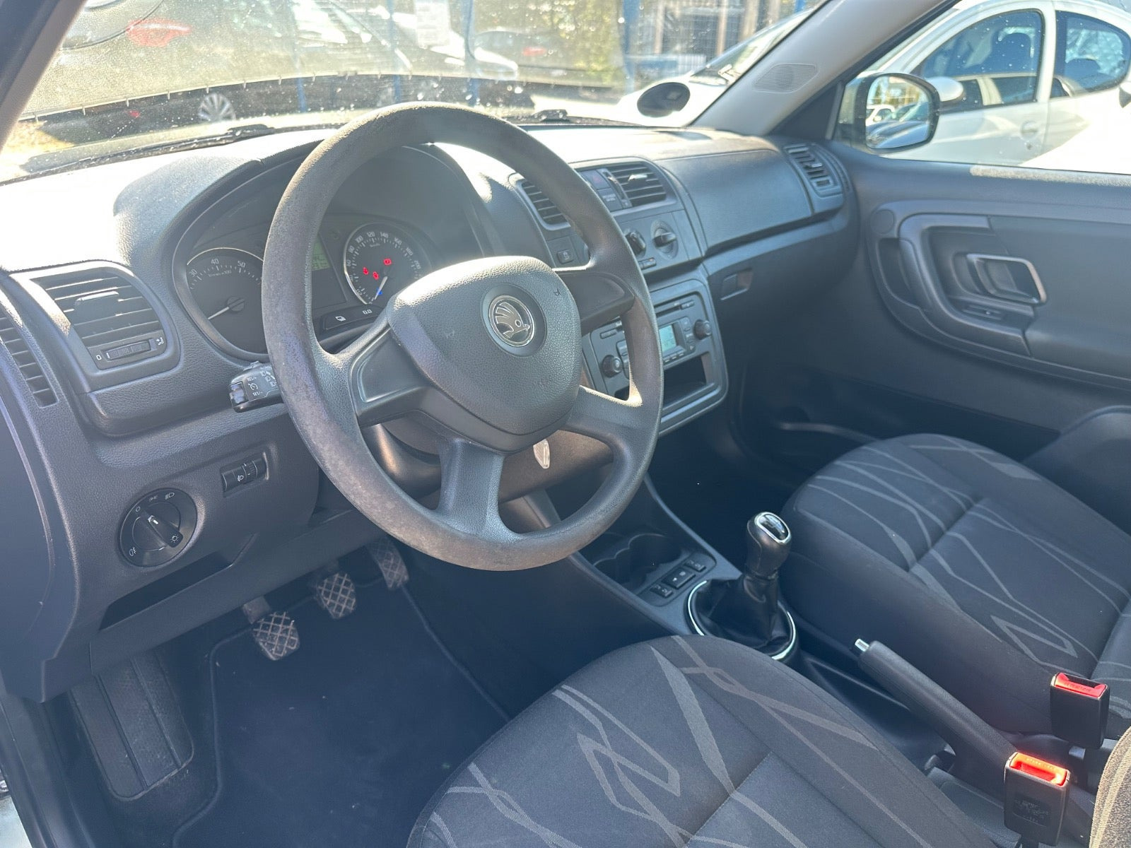 Grøn Skoda Fabia fra 2013