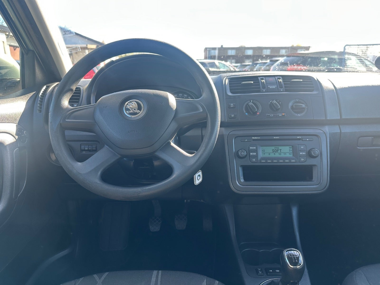 Grøn Skoda Fabia fra 2013