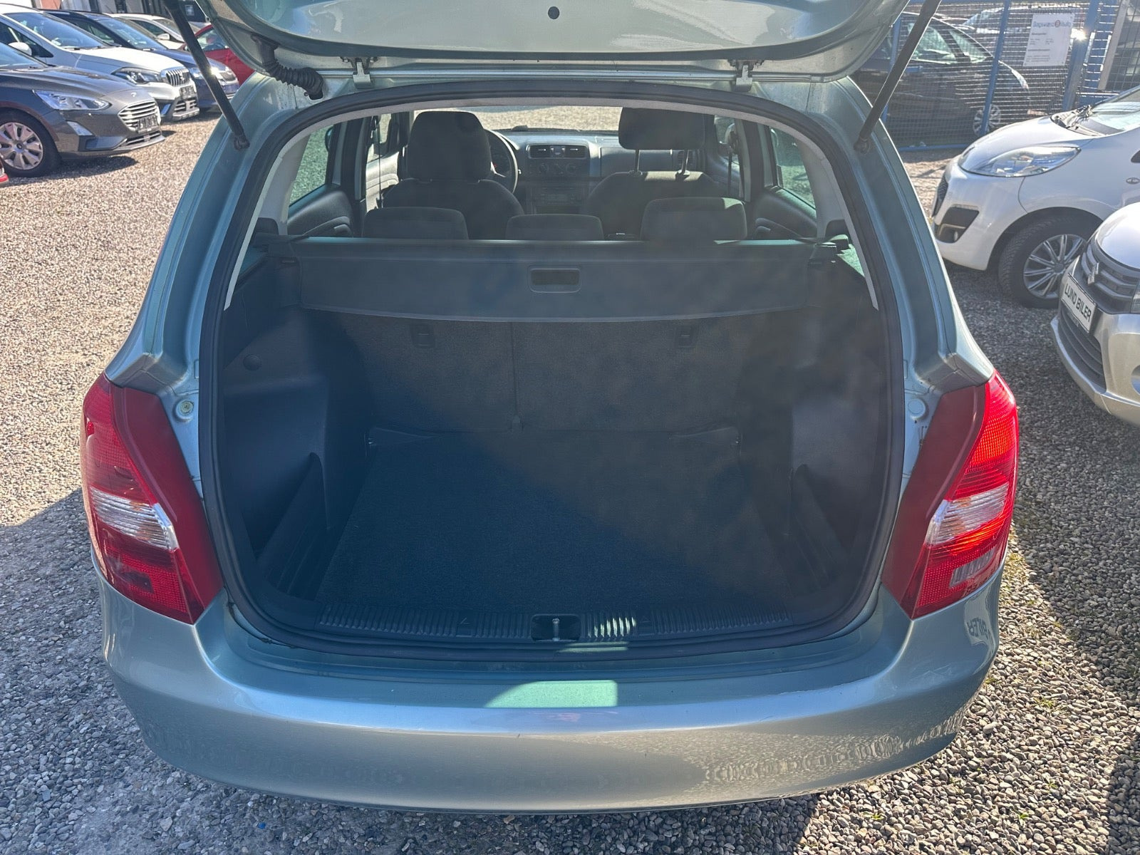 Grøn Skoda Fabia fra 2013