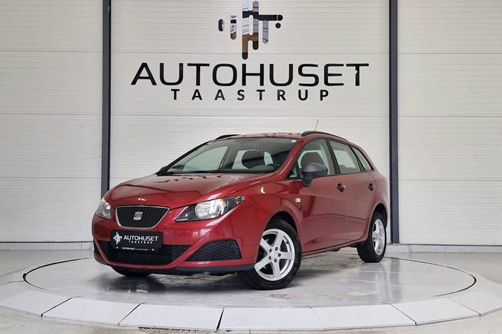 Rød Seat Ibiza fra 2010