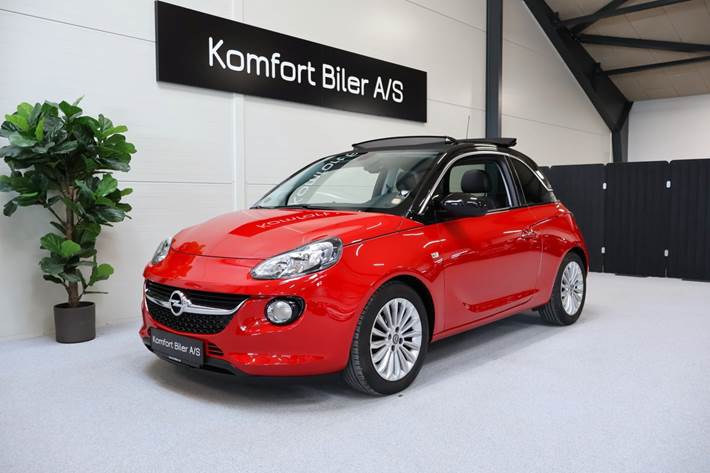 Rød Opel Adam fra 2017