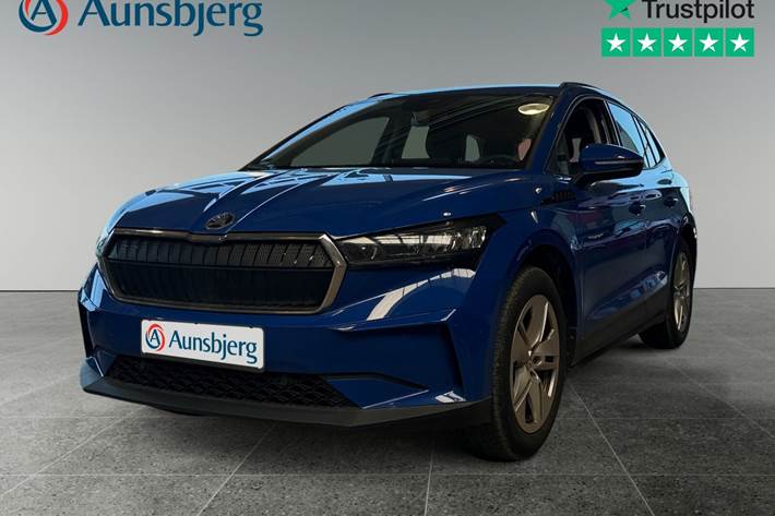 Blå Skoda Enyaq fra 2023