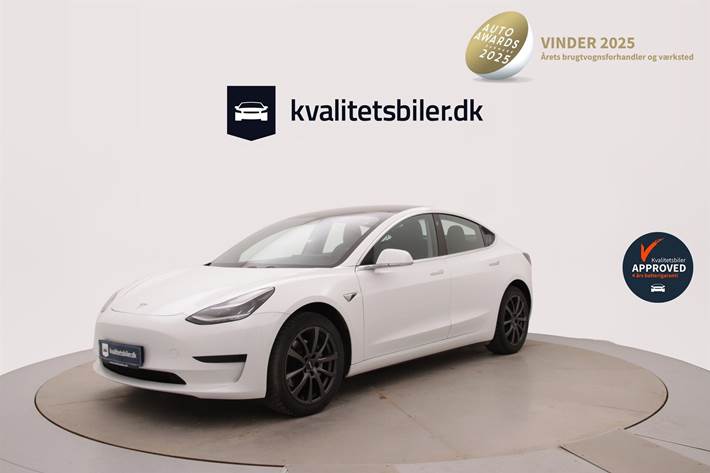 Hvid Tesla Model 3 fra 2020