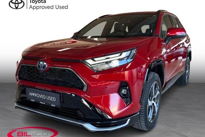 Rød Toyota RAV4 Plug-in fra 2022
