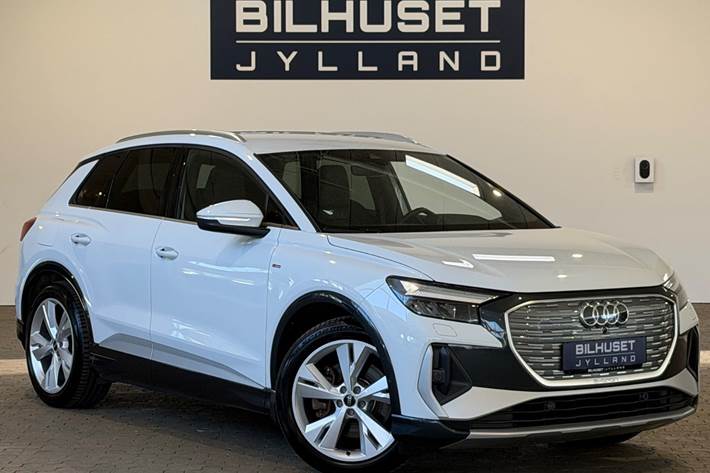 Hvid Audi Q4 e-tron fra 2023