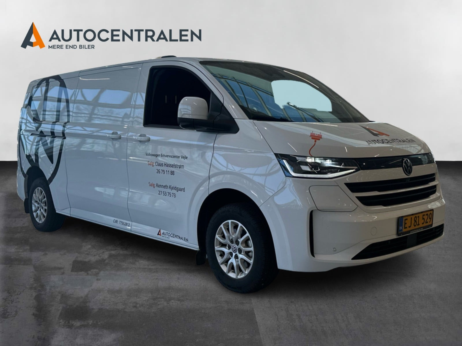 Hvid VW e-Transporter fra 2025