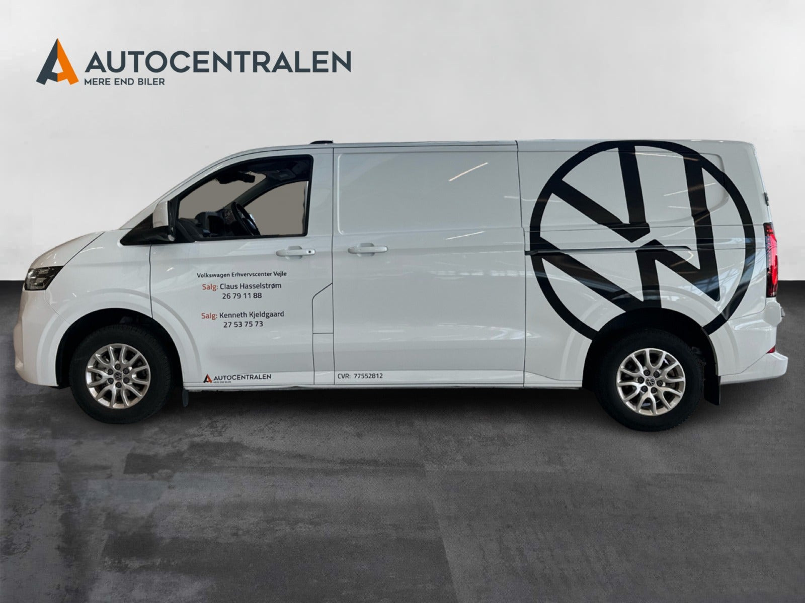 Hvid VW e-Transporter fra 2025