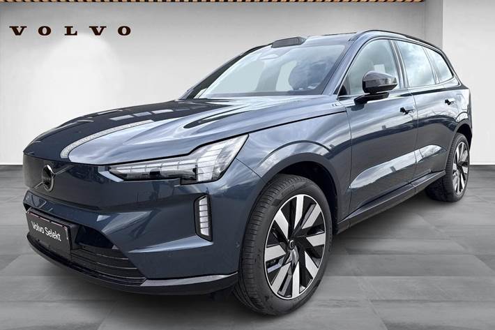 Blå Volvo EX90 fra 2025