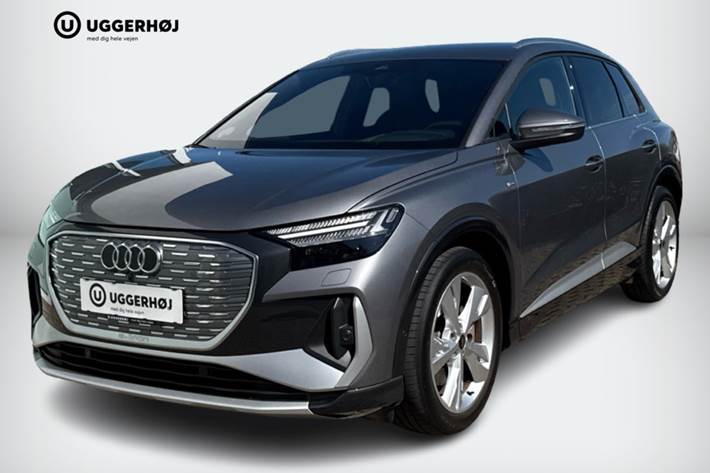 Grå Audi Q4 e-tron fra 2024