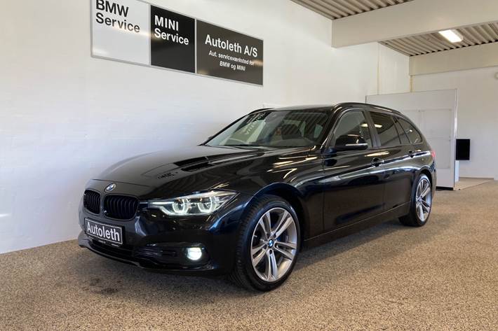 Sort BMW 318d fra 2017