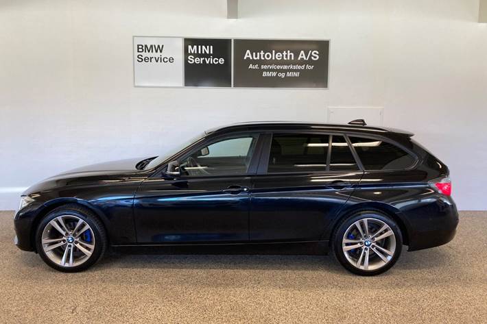 Sort BMW 318d fra 2017