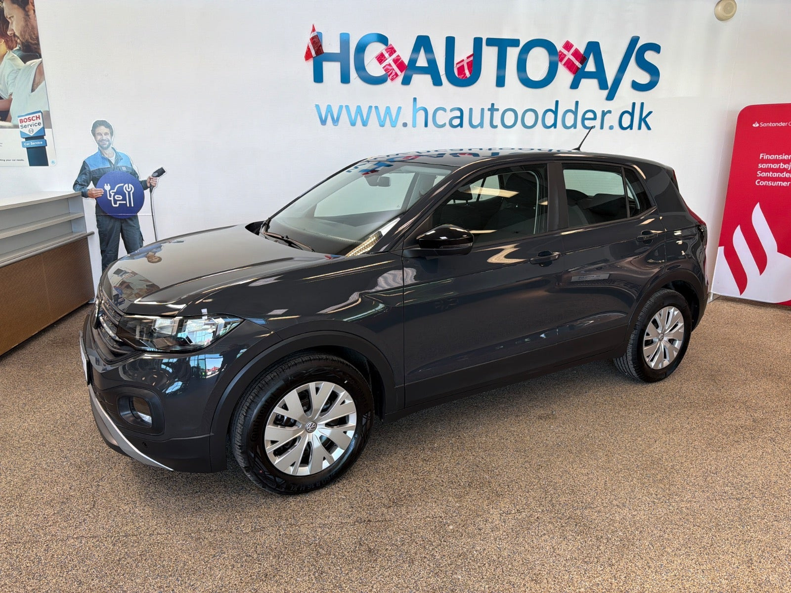 Grå VW T-Cross fra 2019
