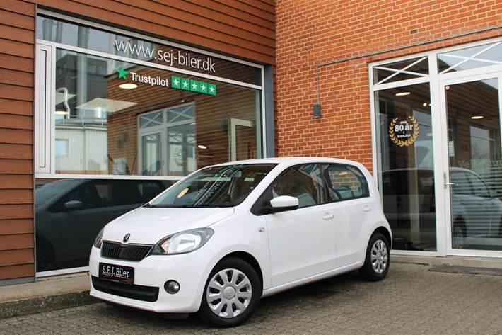 Hvid Skoda Citigo fra 2015