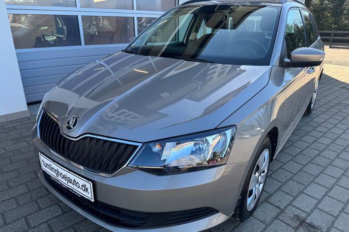 Grå Skoda Fabia fra 2016