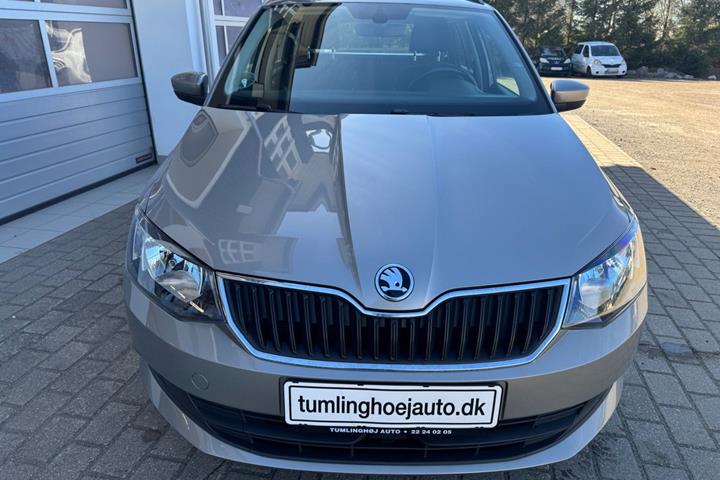 Grå Skoda Fabia fra 2016