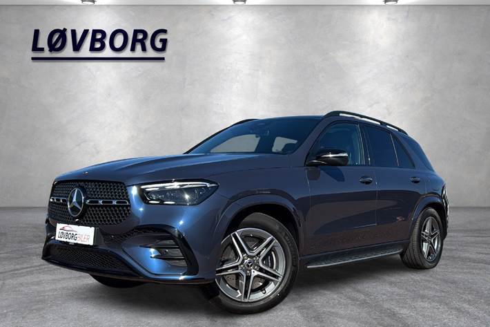 Blå Mercedes GLE350 de fra 2024