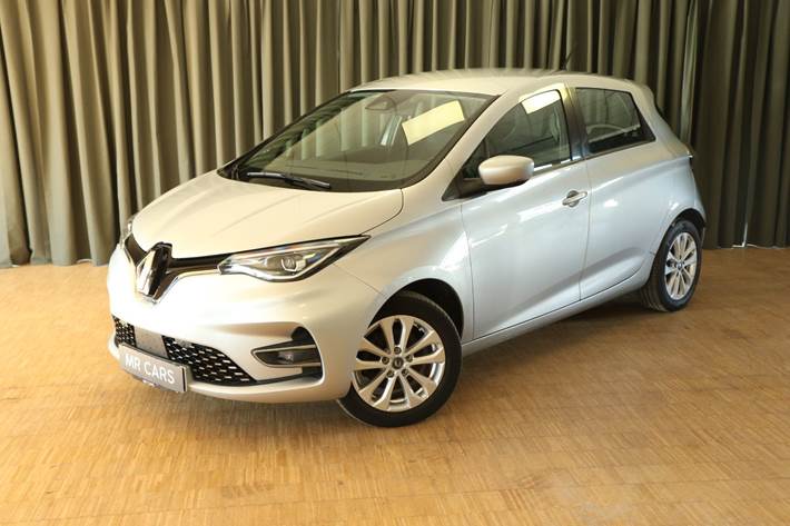 Sølv Renault Zoe fra 2019 set udefra