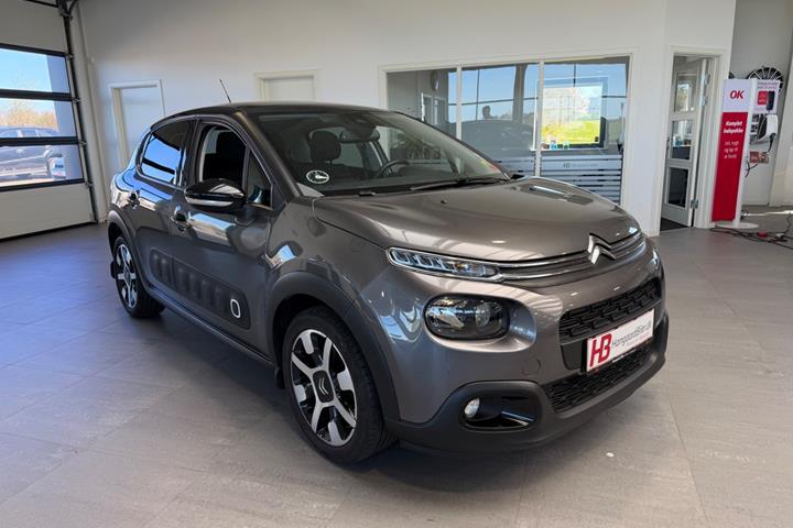 Grå Citroën C3 fra 2019 set udefra
