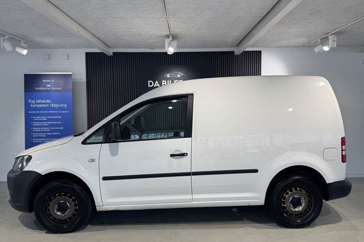 Hvid VW Caddy fra 2015