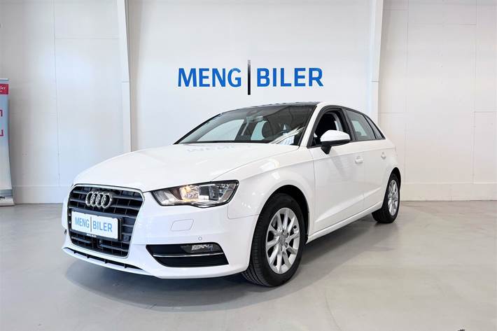 Hvid Audi A3 fra 2015