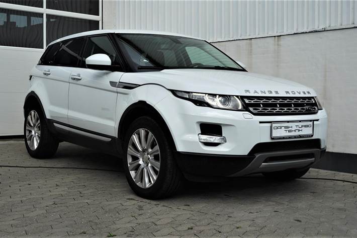 Hvid Land Rover Range Rover evoque fra 2013