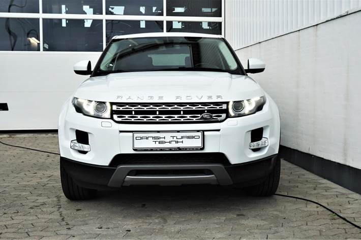Hvid Land Rover Range Rover evoque fra 2013