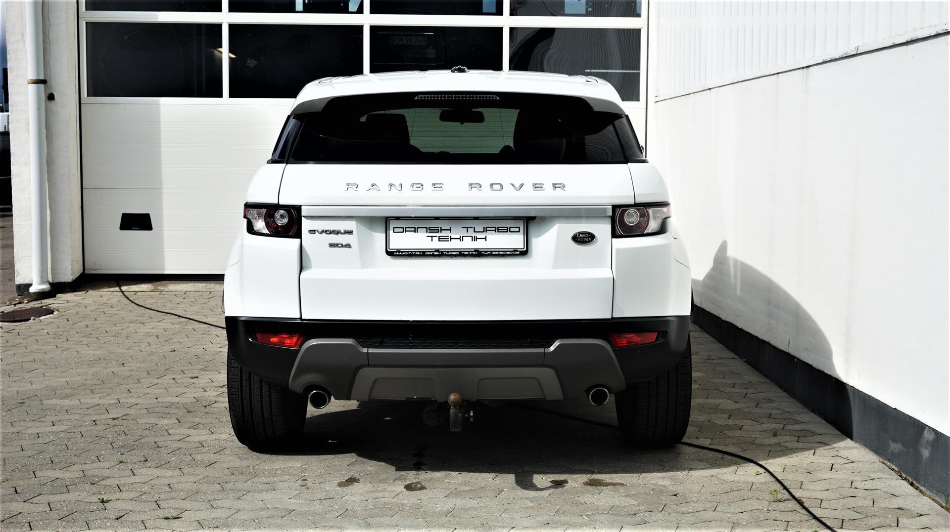 Hvid Land Rover Range Rover evoque fra 2013