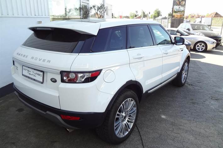 Hvid Land Rover Range Rover evoque fra 2012