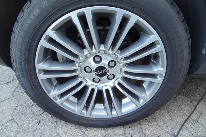 Hvid Land Rover Range Rover evoque fra 2012