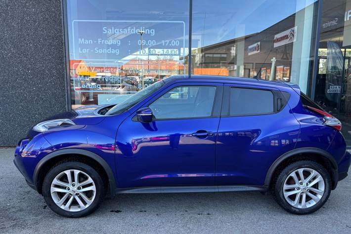 Blå Nissan Juke fra 2016