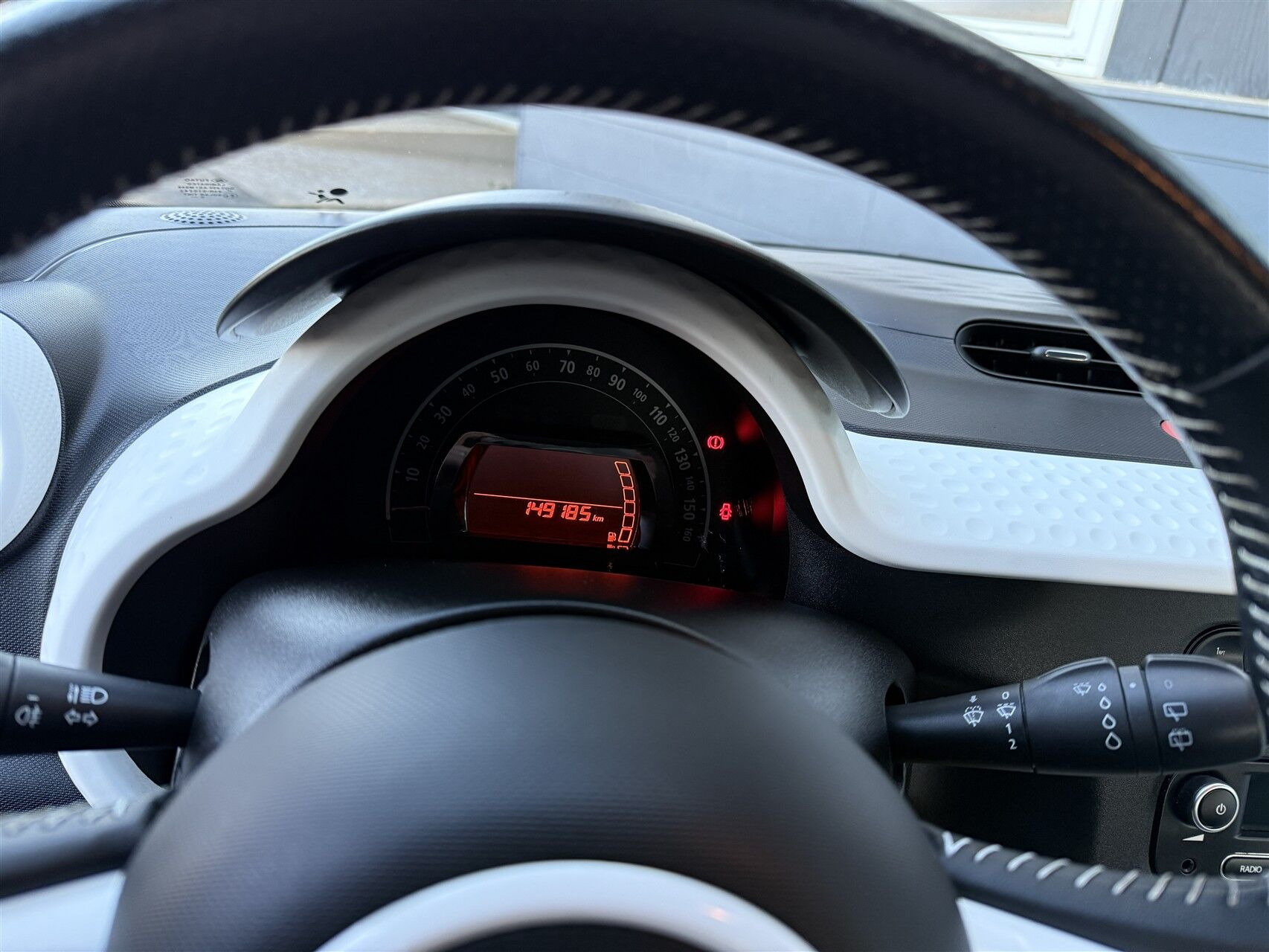 Blå Renault Twingo fra 2015