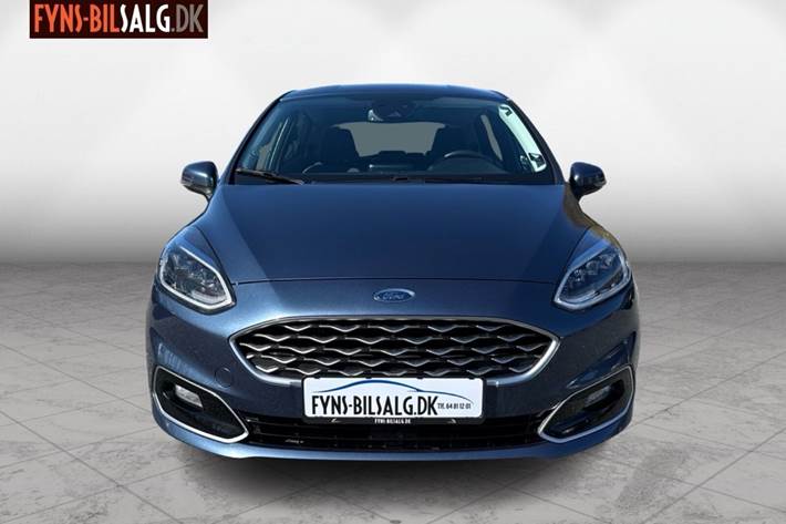 Blå Ford Fiesta fra 2019