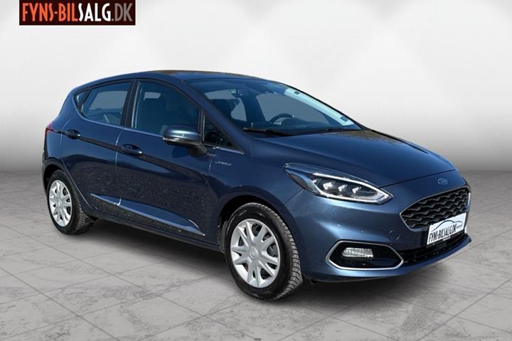 Blå Ford Fiesta fra 2019