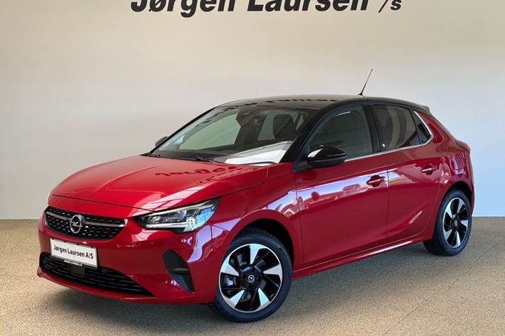Rød Opel Corsa-e fra 2023