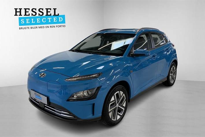 Blå Hyundai Kona fra 2022